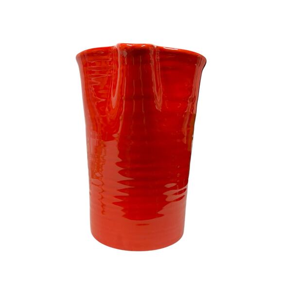 Pottery Barn Sausalito Ridge Red Pitcher Embossed Rings Excellent! - Picture 3 of 6